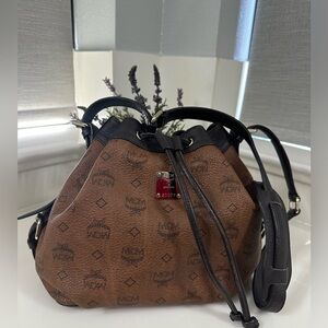 MCM Brown Bucket Bag